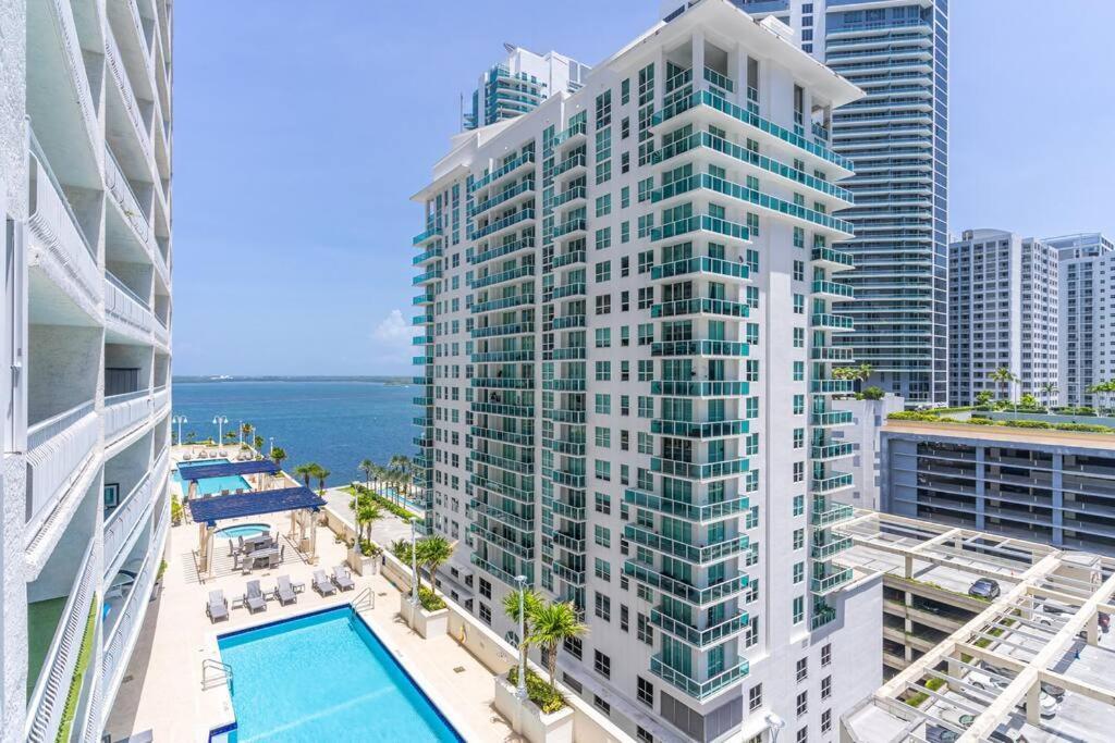 شقة Modern 2/2 With Beautiful Ocean And Brickell Views ميامي المظهر الخارجي الصورة