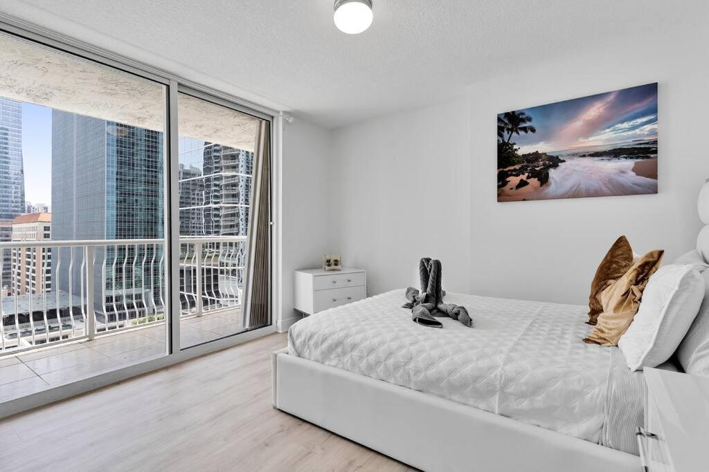شقة Modern 2/2 With Beautiful Ocean And Brickell Views ميامي المظهر الخارجي الصورة